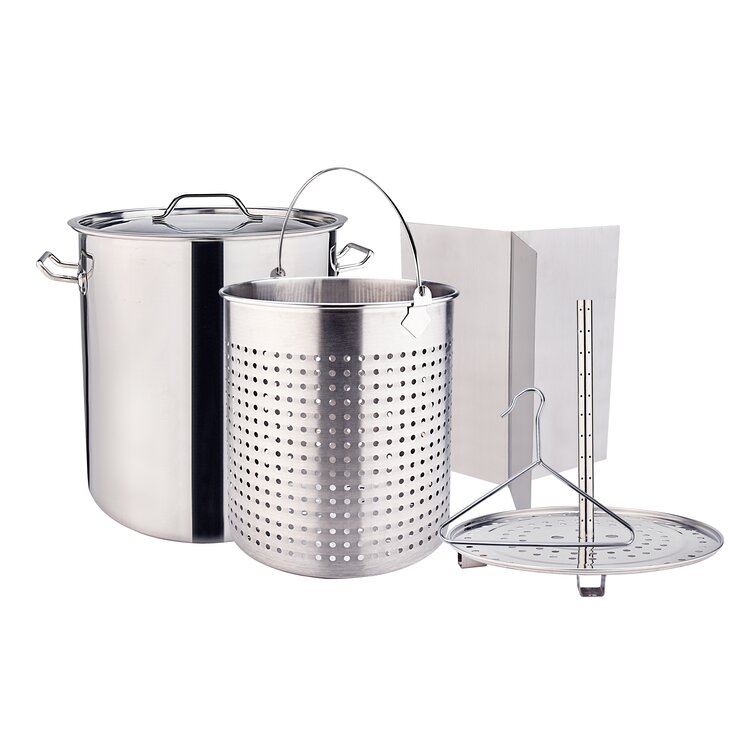 100％安い 業務用STOCKPOT 半寸胴鍋42㎝38ℓ (Silver Arrow) - キッチン